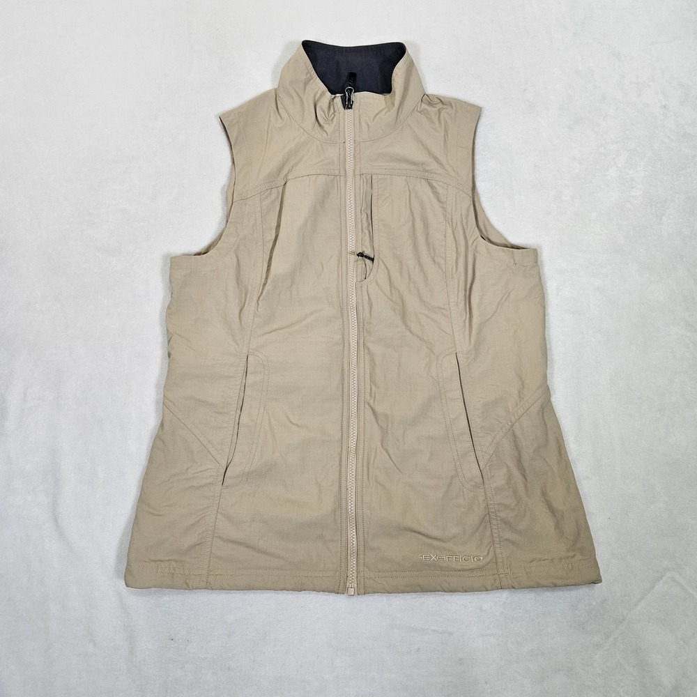 ExOfficio Women's Tan Sleeveless Zip-Front Vest